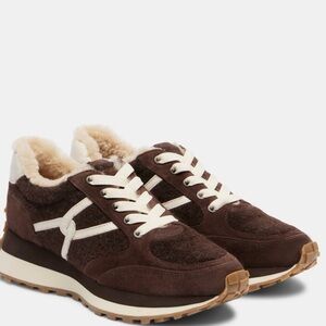Veronica Beard Valentina Suede & Shearling Sneaker